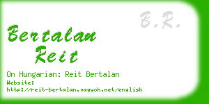 bertalan reit business card